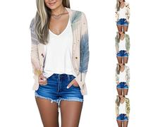 Bolero de manga larga elegante para mujer, chaqueta de punto estampada, chaqueta de hombro, chaqueta corta festiva para vestido, cárdigan frontal abierto, chaqueta ligera informal, chaqueta corta