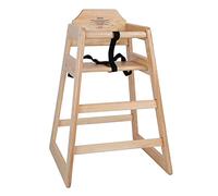 Bolero DL900 alta silla de madera, acabado natural