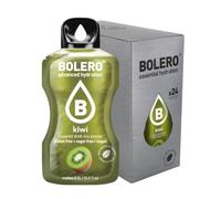 Bolero Drink 24 Bolsitas 3 gr gramos Palos Frutas Preparado Polvo Soluble para Bebidas Frescas en Agua Producto, 72 gramos Edulcorado con Stevia (Kiwi)