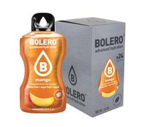 Bolero Drink - 24 bolsitas de 3 g de fruta preparada en polvo soluble para bebida fresca en agua, 72 gramos endulzado con stevia (mango)