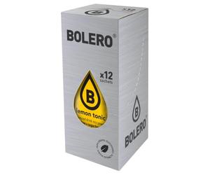 Bolero Drink Box 24 Tónica de Limón Lemon Tonic 9 g, Bebida Instantánea en Sobres Sin Azúcar, Baja en Calorías, para Mezclar con Agua