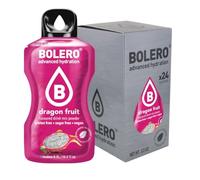 Bolero Drinks, 24 sobres de 3 gramos, sabor a fruta, preparación en polvo soluble en agua para bebidas frescas, 72 gramos, endulzado con stevia (Fruta del dragón)