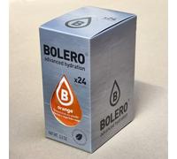Bolero Drinks, 24 sobres de 3 gramos, sabor a fruta, preparación en polvo soluble en agua para bebidas frescas, 72 gramos, endulzado con stevia (Naranja)