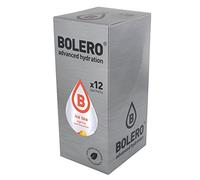 Bolero Drinks Té Helado Melocotón 12x9g - Bebida en Polvo Sin Azúcar con Stevia y Vitamina C - Vegano Sin Gluten