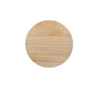 Bolero DY738 - Tablero de mesa redondo pretaladrado, 600 mm x 25 mm, natural