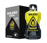Bolero Energía | Bebida en polvo sin azúcar | Vegana y sin gluten | Para estilos de vida activos (12 x 7 g, té helado de limón)