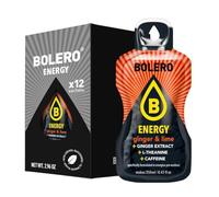 Bolero Energía | Bebida en polvo sin azúcar | Vegana y sin gluten | Para estilos de vida activos (12 x 7 g, jengibre lima)