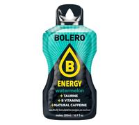 Bolero Energy - Bebida en polvo sin azúcar, vegana y sin gluten, para estilos de vida activos (12 x 14 g, sandía)