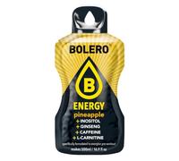Bolero Energy - Bebida en polvo sin azúcar, vegana y sin gluten, para estilos de vida activos (12 x 14 g, piña)
