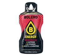 Bolero Energy - Bebida en polvo sin azúcar, vegana y sin gluten, para estilos de vida activos (12 x 14 g, fresa)