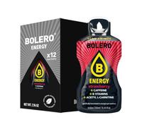 Bolero Energy - Bebida en polvo sin azúcar, vegana y sin gluten, para estilos de vida activos (12 x 7 g, fresa)