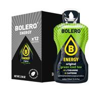 Bolero Energy - Bebida en polvo sin azúcar, vegana y sin gluten, para estilos de vida activos (12 x 7 g, té helado verde)