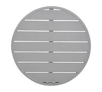 Bolero FX038 - Tablero de mesa redondo de aluminio, color gris claro, 580 mm