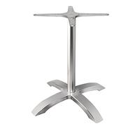 Bolero gg660 4 pierna mesa base, aluminio cepillado