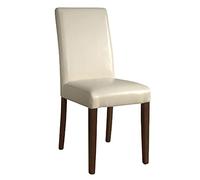 Bolero GH444 - Sillas de comedor de piel sintética, crema (2 unidades)