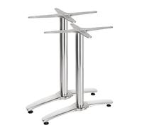 Bolero GH985 - Base de mesa de dos patas de aluminio (2 unidades)