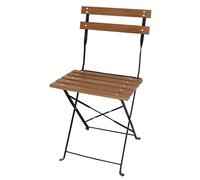 Bolero gj766 sintética madera Bistro silla, negro (Pack de 2)