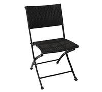 Bolero GL303 plegable de mimbre PE sillas (Pack de 2)