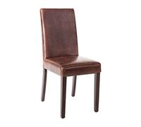 Bolero gr369 piel sintética silla de comedor, marrón (Pack de 2)