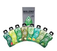Bolero GREEN FUSION MIX 24x3g | Saftpulver ohne Zucker, gesüßt mit Stevia + Vitamina C | geeignet für Kinder, Sportler und Diabetiker | glutenfrei und veganfreundlich
