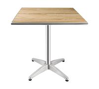 Bolero Mesa Cuadrada de 720 x 700 x 700 mm para Restaurante, Bar, cafetería o Comedor Comercial