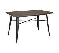 Bolero Mesa de exterior completa 120x76x76cm - Madera oscura