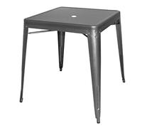 Bolero - Mesa metálica, Color Gris, Dimensiones: 760 x 660 x 660 mm