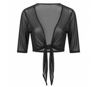 Bolero Mujer Festivo Gasa Manga Corta Chaqueta Bolero Elegante Chaqueta Bolero Frente Abierto Ligera Chaqueta de Hombro Manta Capa de Hombro Casual Chaqueta de Verano Blazer Shrugs Top para Vestido, O