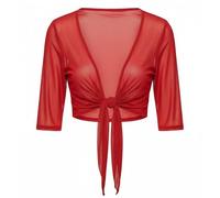 Bolero Mujer Festivo Gasa Manga Corta Chaqueta Bolero Elegante Chaqueta Bolero Frente Abierto Ligera Chaqueta de Hombro Manta Capa de Hombro Casual Chaqueta de Verano Blazer Shrugs Top para Vestido, O