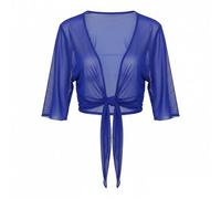 Bolero Mujer Festivo Gasa Manga Corta Chaqueta Bolero Elegante Chaqueta Bolero Frente Abierto Ligera Chaqueta de Hombro Manta Capa de Hombro Casual Chaqueta de Verano Blazer Shrugs Top para Vestido, O