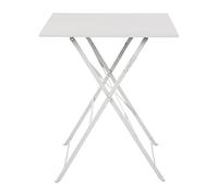 Bolero Perth GK988 - Mesa cuadrada de acero, estilo pavimento, 600 mm, gris