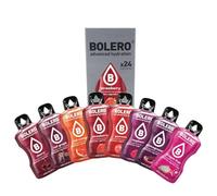 Bolero Red PUNCH MIX 24x9g | Saftpulver ohne Zucker, gesüßt mit Stevia + Vitamina C | geeignet für Kinder, Sportler und Diabetiker