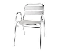 Bolero silla de aluminio con arco de apilamiento u501 armas (Pack de 4)