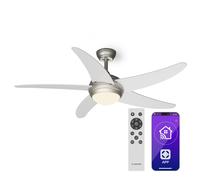 Bolero Smart 132cm 35W Ventilador de techo con luz Blanco