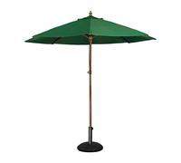 Bolero Sombrilla redonda, 2,52 X 3 m de diámetro, sombrilla de jardín de base verde.