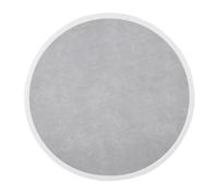 Bolero Tablero de Mesa de Fibra de Vidrio con Efecto Piedra Gris Claro, Borde Blanco, 580 mm