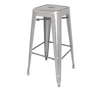 Bolero Taburete Alto de Acero galvanizado Bistro (Paquete de 4)