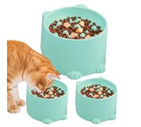 Boles Elevados para Gatos | Plato De Alimentación para Mascotas Anti Vómitos,Alimentador Lento Elevado para Gatos - para Gatitos, Perros y Cachorros con Dieta Saludable