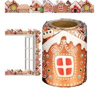 Boletín de Navidad Boletín Board Border Roll - 10 metros decoraciones de temporada - decoraciones de aula fronteras de vacaciones, marcos de fotos, aulas, eventos escolares, oficinas, iglesias