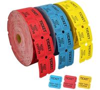 Boletos de etiqueta para rifa, 3 volúmenes Rollo De Tickets Para Sorteo Con Numeración, Boletos Para Rifa y Eventos, Accesorios de entrada,Boletos universales, Para Premios De Puerta y Carnavales