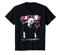 Boletos Oficiales de Machine Gun Kelly para mi caída Camiseta, Niños, Negro, 6 años