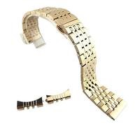 BOLEXA acero inoxidable correa reloj 12 14 16 17 18 19 20 21 22 24 mm Correa de acero inoxidable macizo con cabeza plana/codo Cierre de mariposa de doble propósito con herramienta(Rose gold,12mm)