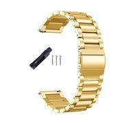 BOLEXA acero inoxidable correa reloj 20mm 22mm Quick Release Stainless Steel Watch Strap Metal Folding Buckle Watch Accessories(Gold,22mm)