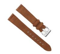 BOLEXA Correa de reloj de cuero de ante Retro, accesorios de pulsera de repuesto de 18mm, 20mm, 22mm y 24mm(Coffee,24mm)