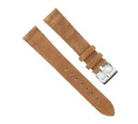 BOLEXA Correa de reloj de cuero de ante Retro, accesorios de pulsera de repuesto de 18mm, 20mm, 22mm y 24mm(B,24mm)