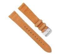 BOLEXA Correa de reloj de cuero de ante Retro, accesorios de pulsera de repuesto de 18mm, 20mm, 22mm y 24mm(C,18mm)