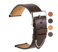 BOLEXA Hombre Mujer Correa, Correa de reloj de cuero Correa de reloj de liberación rápida Correa de muñeca 18 mm 20 mm 22 mm 24 mm Correa de reloj inteligente Accesorios for relojes con cierre de meta