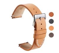 BOLEXA Hombre Mujer Correa, Correa de reloj de cuero Correa de reloj de liberación rápida Correa de muñeca 18 mm 20 mm 22 mm 24 mm Correa de reloj inteligente Accesorios for relojes con cierre de meta