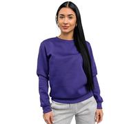 BOLF Mujer Sudadera Cerrada Básica Pulóver Suéter Blusa Jersey Sudadera de Algodón Estilo Deportivo W01A1 Violeta L [A1A]