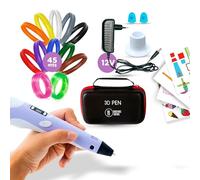 Boligrafo 3D niños - Lápiz 3D - Filamento pla - Pantalla LCD - Plantillas para pintar - Temperatura y velocidad ajustable - CON BOLSA DE TRANSPORTE